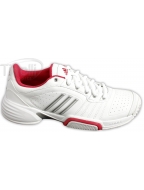 T�nis Adidas Barricade Team 6.0 - Branco com pink - 44006